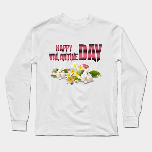 Happy valantine day Long Sleeve T-Shirt by KareemTengo